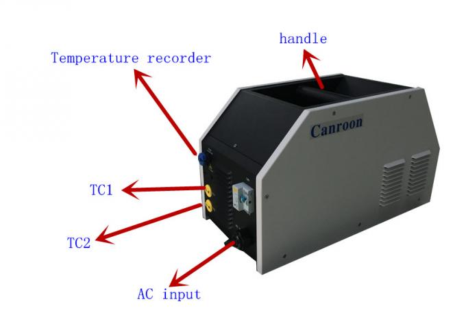 Precio de la máquina de calefacción de inducción del tratamiento térmico de la soldadura del poste de la refrigeración por aire